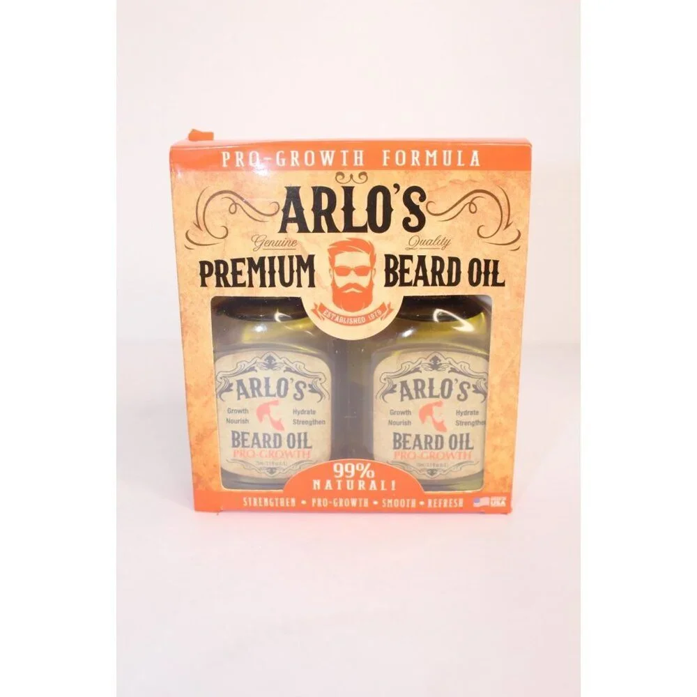 Arlo's Premium Beard Oil Pro-Growth Hydration Growth Contains‎ 2 2.5 fl oz NEW